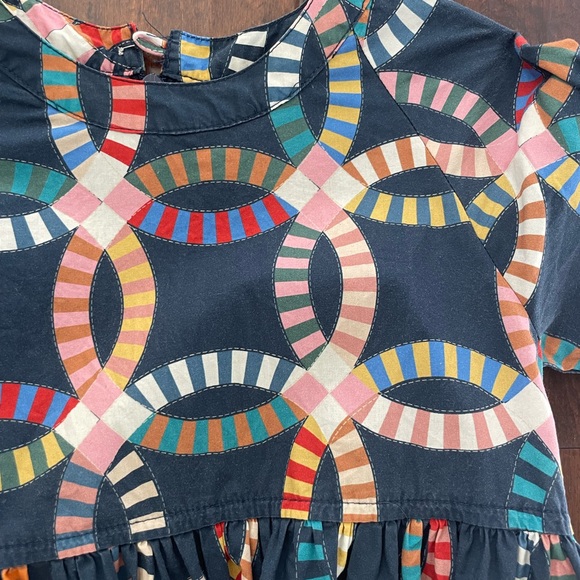 Girls Pink Chicken Quilted Dress Size 6 - Picture 2 of 2